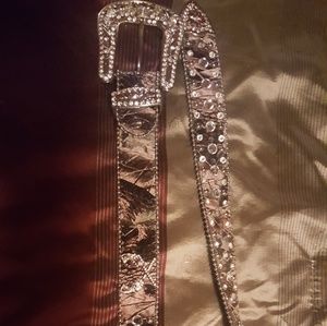 Camo bling belt